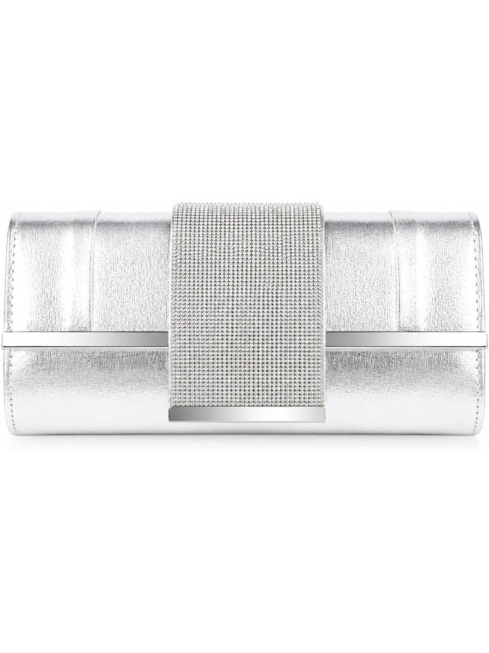 Rhinestone Evening Clutch Purse with Detachable Chain for Weddings & Parties